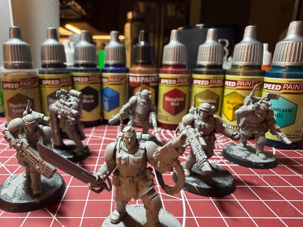 On painting tiny plastic soldiers